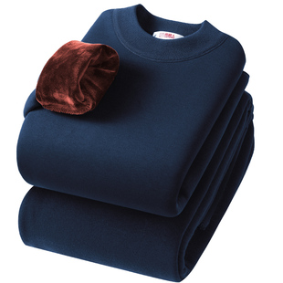 南极人超厚保暖内衣男士加厚加绒大码秋衣裤中老年人防寒套装女冬