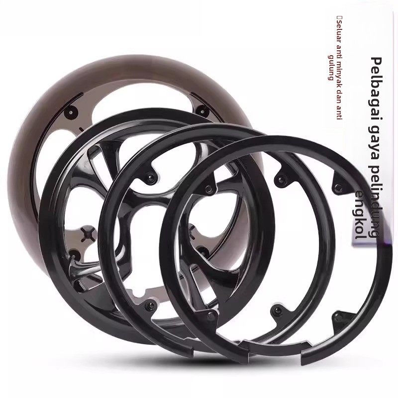 适用捷安特自行车链条保护罩山地车牙盘护盘轮盘齿盘罩折叠车护板