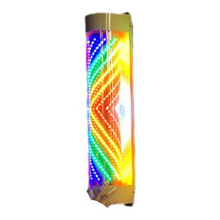 美发店转灯LED马达大半圆金属壳理发店发廊灯超亮挂墙户外防水灯