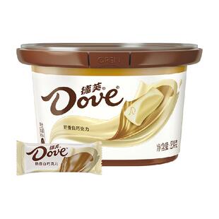 德芙奶香白巧克力约39颗234g*1碗儿童小吃零食结婚喜糖果休闲分享