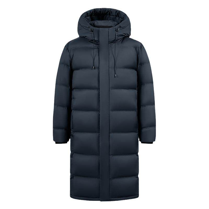雪中飞极寒加厚户外长款羽绒服男