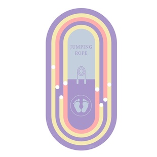 硅胶底水晶绒跳绳垫防滑隔音减震加厚室内静音运动垫子瑜伽垫