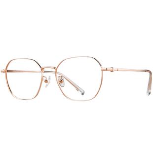 海伦凯勒新款光学镜女金属圆框防蓝光近视眼镜男有度数H82006蛇