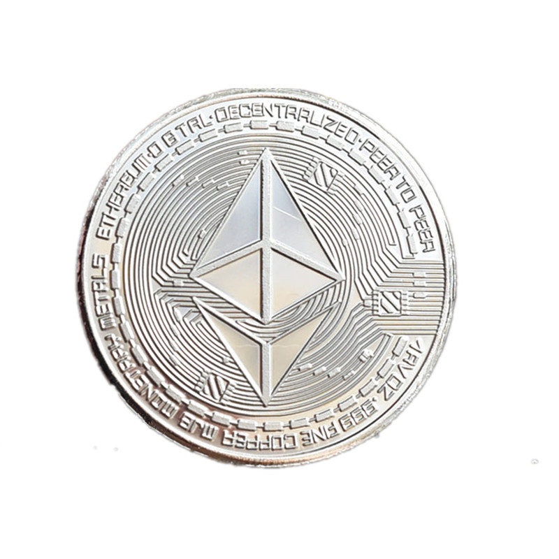 ETH以太坊纪念币实物金币区块链数字货币纪念币创意礼品送人礼物