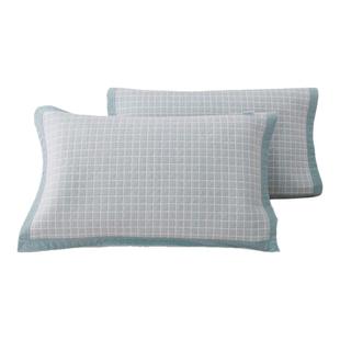 张御纯棉枕巾2025新款防头油带绑带可固定轻奢高级枕头巾全棉一对