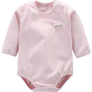 包屁衣长袖婴儿春秋宝宝男纯棉新生儿衣服睡衣秋冬连体衣三角哈衣