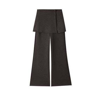 秋冬季高腰加绒加厚羊绒微喇裤