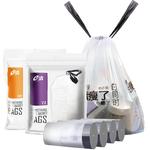 e洁垃圾袋手提式加大加厚家用学生宿舍用一次性塑料袋解忧文案款