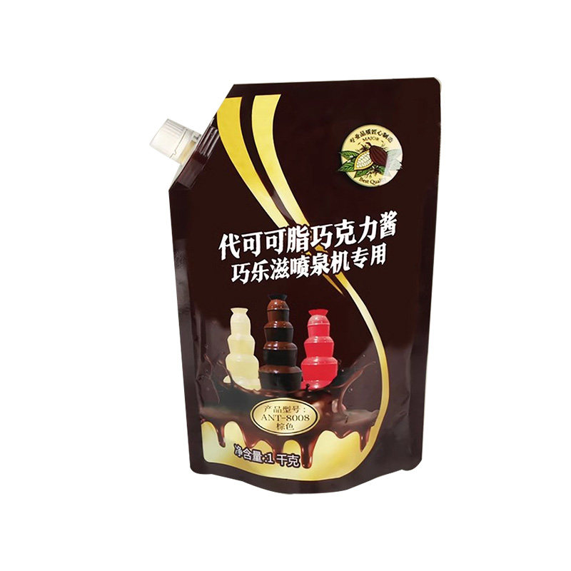 包邮巧克力喷泉机专用巧克力酱1kg袋装三色可选瀑布机原料朱古力