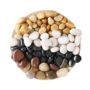 鹅卵石雨花石原石天然小石子鱼缸花盆铺路石庭院装饰园艺五彩石头