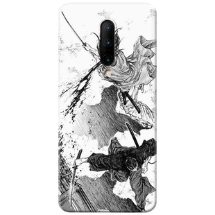 冷酷浪客行适用1+15一加13手机壳12/11/10/9RT水墨8t中国风7pro个性Ace6/5竞速版2至尊3v创意男生女款软