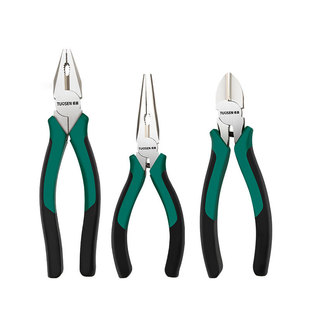 拓森镍铁尖嘴钳钢丝钳6寸8寸多功能电工钳多用钳老虎钳斜嘴斜口钳