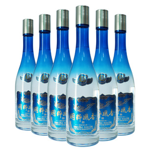 秦国粹凤香星空蓝整箱6瓶经典凤香型纯粮酿造高度白酒