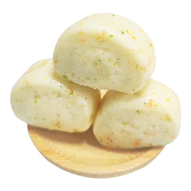 萌小豆西兰花胡萝卜天然蔬菜手工小馒头儿童营养早餐速食宝宝面食