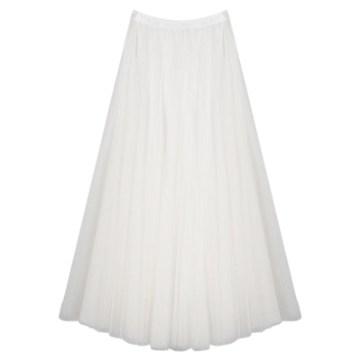 张小某【月光轻纱】白色半身裙女