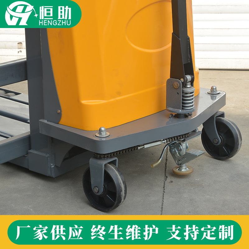 半电动堆高车1吨-2吨仓库升降装卸堆垛车充电式半电动堆高叉车厂