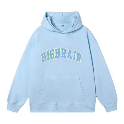 港风字母连帽卫衣男女