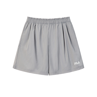 FILA 斐乐官方女士梭织短裤2026夏季新款宽松裤子简约休闲三分裤