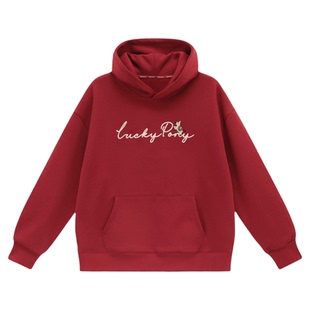 吕小虎ACTUP 马年限定款2026本命年加绒连帽卫衣男新年情侣上衣潮