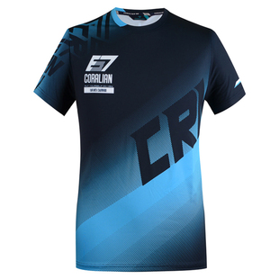 韩国可莱安羽毛球服男套装透气速干短袖上衣断码清仓正品运动服装