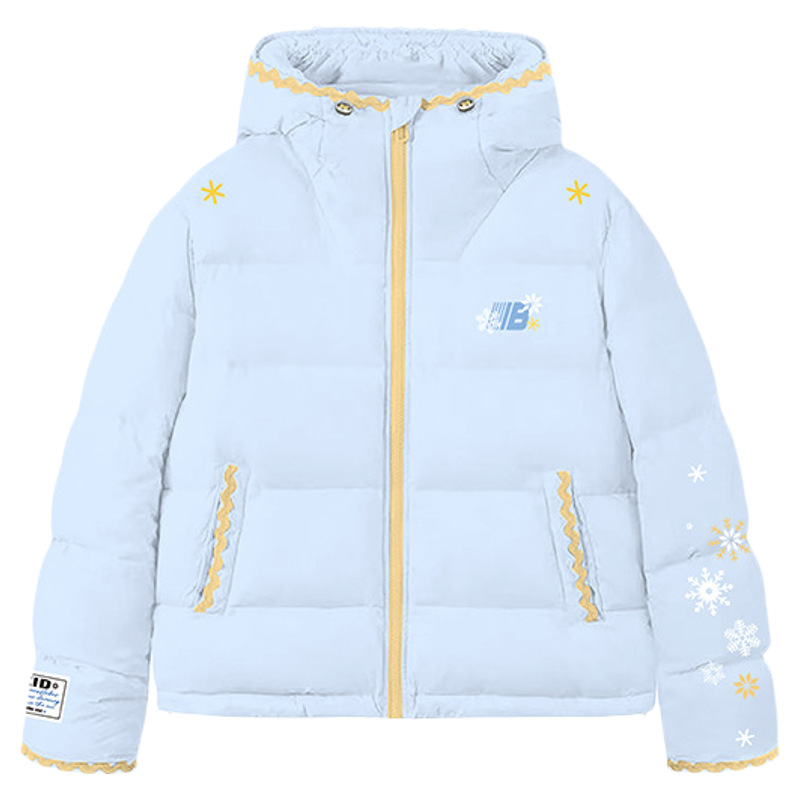 NTBF美式贝壳绣加厚保暖棉服