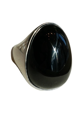 女黑玛瑙欧美风个性戒指不掉色