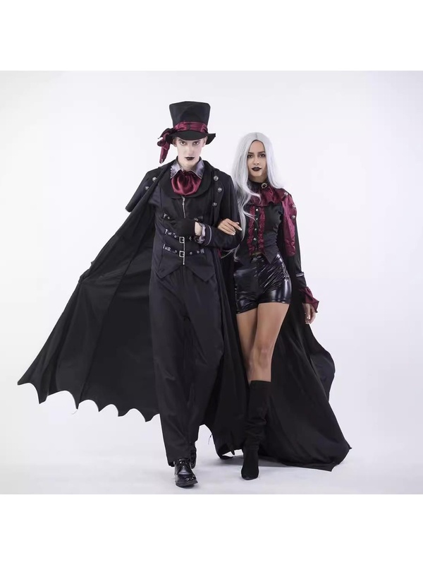 Halloween cosplay couple costume万圣节男女角色扮演吸血鬼服装