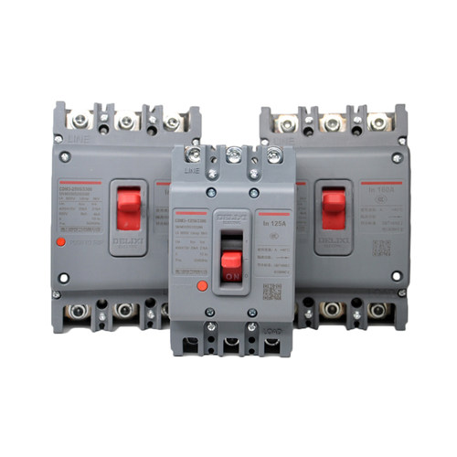 德力西CDM3空气开关3P4P塑壳断路器空开100A125A250A400A三相380V