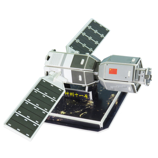 宇宙神舟飞船模型拼装中国空间站太空拼图3d航天手工材料包月球车