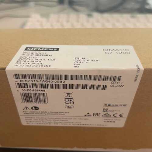 议价6ES7215-1AG40-0XB0 1BG40 1HG40西门子S7-1200 1215C CPU模