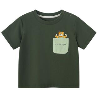 【凉感棉】博睿恩男女宝宝T恤春夏款索罗娜轻薄凉感短袖上衣