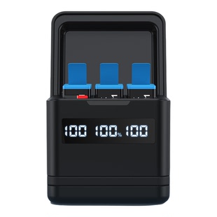 【国家3C认证】普恩迪适用gopro9/10/11/12电池gopro hero12/11/10/9运动相机三槽智能充电器gopro12电池