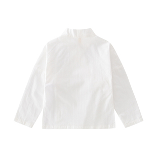 童装宝宝秋装儿童复古日常汉服女童交领打底中衣纯棉长袖上衣系带