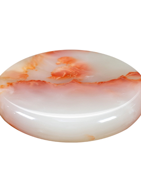 石诚记天然玉石茶托杯托中式摆件