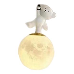 兔子床头吊灯奶油风月球吊灯餐厅儿童房简约温馨创意动物小熊吊灯