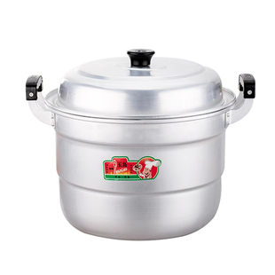 特厚铝蒸锅家用老式纯铝锅蒸馒头包子大容量汤锅烧水锅明火燃气灶