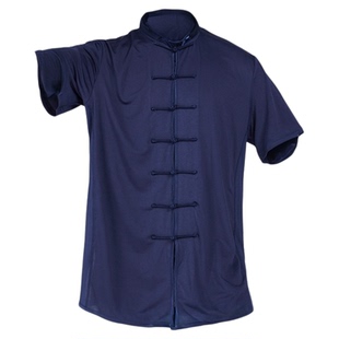 劲武太极服短袖女牛奶丝太极拳练功服男表演比赛武术春秋定制logo