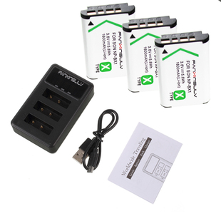 适用NP-BX1索尼zv1相机电池RX100M7 M5A M6黑卡M2 M3 HX60 HX300 M4 M5 RX1R WX500 HX50 WX350 HX90充电器