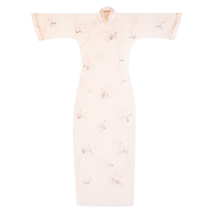 清宵玉露丨一城风絮丨清雅日常立领刺绣花旗袍连衣裙民国风女