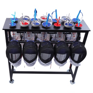 击剑剑架桌子 剑武器架子 置物架头盔面罩摆放桌物品架击剑器材