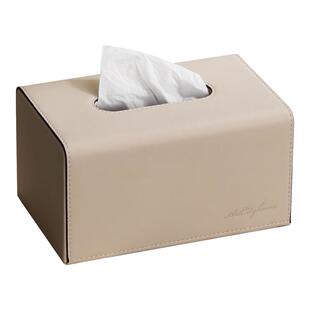 抽纸盒轻奢奶油风高级感家用客厅餐厅创意简约高档皮革餐巾纸巾盒