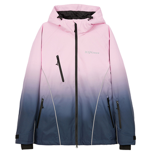 XXXsnow单板滑雪服套装女渐变滑雪衣3L防水加棉男雪地防寒服套装