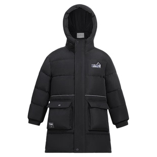 【三防鹅绒服】英氏儿童羽绒服冬季男女童长款加厚防寒防水外套