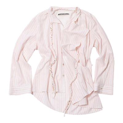 麻花飘带两穿衬衫设计师