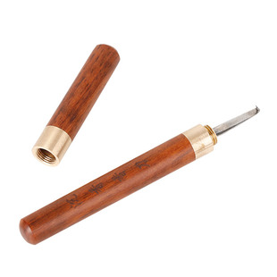 沉香勾丝刀刮香刀沉香加工勾刀理香工具钢笔钩香木柄勾刀开刃锋利