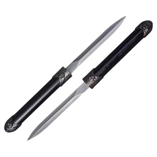 满江红舞蹈专用鸳鸯双剑一体双剑短剑不锈钢未开刃古典舞跳舞道具