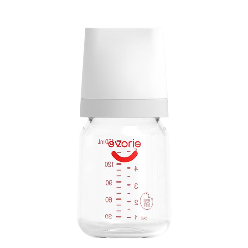 evorie愛(ài)得利奶瓶新生嬰兒防脹氣玻璃奶瓶初生寶寶專用0-3-6個(gè)月
