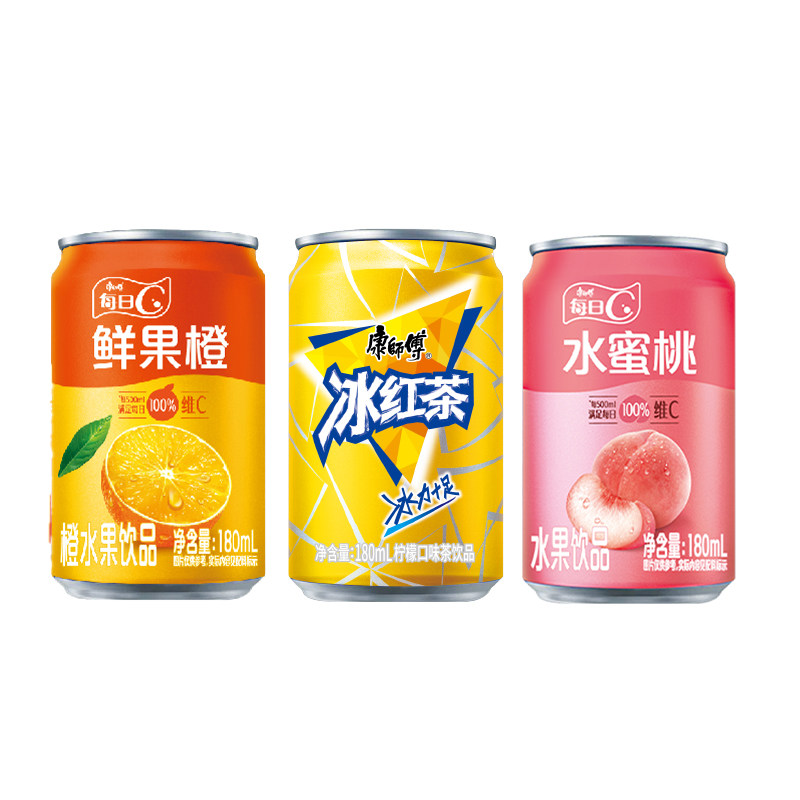 康师傅冰红茶/鲜果橙/水蜜桃
