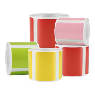 【B系 彩色】精臣B1/B21/B3S/B31标签机三防热敏标签纸不干胶彩色牛皮纸色纯色花纹边框条码贴纸商品价格标签