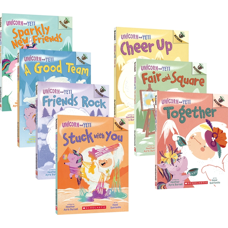 Unicorn And Yeti 獨(dú)角獸和雪人7冊 Scholastic Acorn 學(xué)樂大樹姐妹篇 橡樹系列 橋梁章節(jié)書 全彩圖畫故事書 英文原版進(jìn)口童書